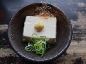 冷や奴 熊谷天然温泉 花湯スパリゾートにて