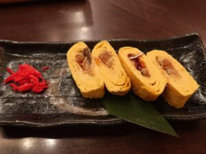 鱧入りだし巻き 酔心 京都駅前店にて