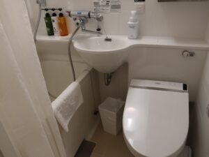 アパホテル 京都駅堀川通 シングルルームB バスルーム