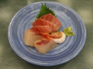 豊洲お刺身ちょい盛り 四季の湯温泉 ヘリテイジリゾートにて