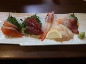 刺身5種盛り つくば温泉 喜楽里別邸にて