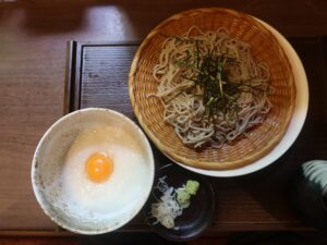 月見とろろそば つくば温泉 喜楽里別邸にて