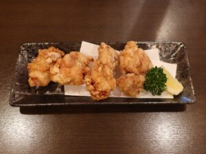 信玄鶏の唐揚げ ふじやま温泉にて