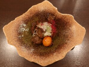 鶏もつ煮 ふじやま温泉にて