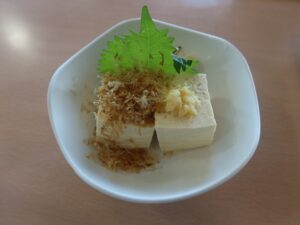 冷や奴 太平洋健康センター 勿来温泉 関の湯にて