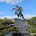 山形 霞城公園 山形城跡 最上義光騎馬像