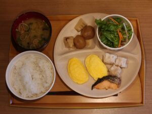 天然温泉 花笠の湯 スーパーホテル 山形駅西口 朝食の例