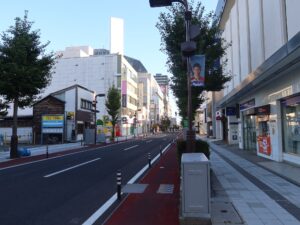山形の繁華街 本町周辺 この奥が七日町です