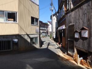 山形 肘折温泉 温泉街 組合2号源泉付近
