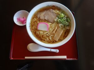 醤油ラーメン 山形 肘折温泉 肘折いで湯館にて