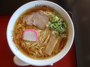 醤油ラーメン 山形 肘折温泉 肘折いで湯館にて