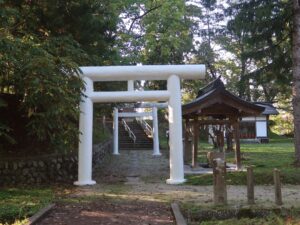 新庄城址 最上公園 天満神社 大鳥居と手水舎