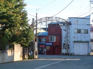 山形 新庄の繁華街 金の茶釜とおりから奥に入るところ