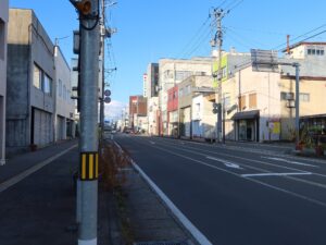 山形 新庄の繁華街 鴨とり源五郎とおり