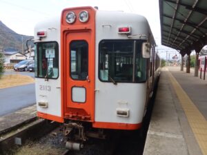 一畑電車大社線 2100系 前面 出雲大社前駅にて撮影
