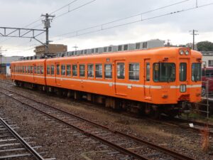一畑電車北松江線 2100系 全体 松江しんじ湖温泉駅にて撮影