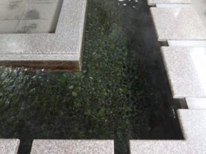 一畑電車北松江線 松江しんじ湖温泉駅 足湯のお湯