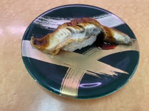 握り寿司 うなぎ 回転すし大量丸 みなとさかい店にて