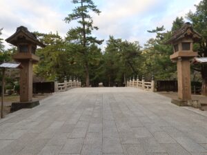 出雲大社 祓橋 参道から撮影