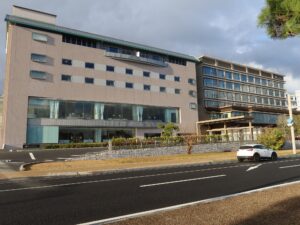 松江しんじ湖温泉 ホテル一畑 建物 ほぼ正面から撮影