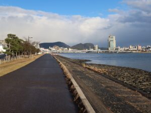 宍道湖と宍道湖大橋 千島南公園