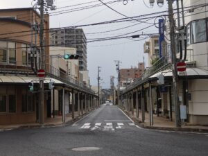 松江 天神橋通り 天神町商店街 入口