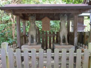 松江 城山稲荷神社 小泉八雲お気に入りの石狐