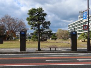 松江市交通局 一畑バス 国宝松江城県庁前バス停