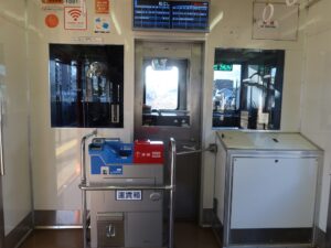 一畑電車北松江線 1000系 運転台と運賃箱 松江しんじ湖温泉駅にて