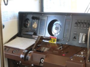一畑電車北松江線 1000系 運転台 松江しんじ湖温泉駅にて
