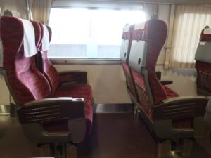 JR山陰本線 381系 特急やくも シート側面