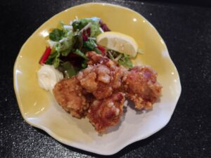 鶏の唐揚げ 南総城山温泉 里見の湯にて
