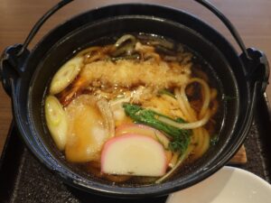 鍋焼きうどん 南総城山温泉 里見の湯にて