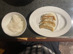 餃子セット 大ラーメン福龍にて