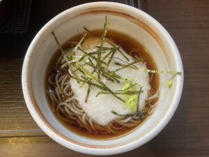 とろろ半そば つくば温泉 喜楽里別邸にて