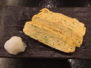 出汁巻き卵 小田原お堀端 万葉の湯にて