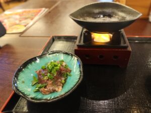ハラミステーキ 小田原お堀端 万葉の湯にて