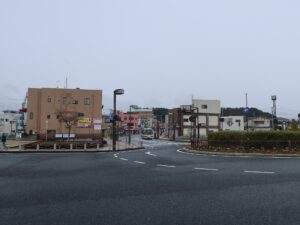 JR常磐線 高萩駅 駅前ロータリーから市街地方向を撮影