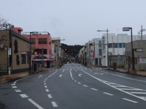 JR常磐線 高萩駅 駅前の大通り