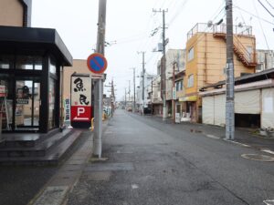 茨城県高萩市 高萩駅から1本先の通り 恐らく昔は商店街だったのでしょう