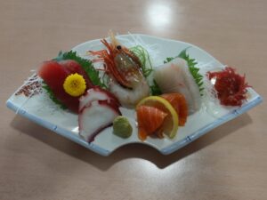 お刺身単品 太平洋健康センター 勿来温泉 関の湯にて