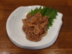 いかの塩辛 みと楽横丁 くずし和食高山さんにて