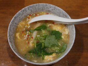 ズワイガニの玉子雑炊 みと楽横丁 くずし和食高山さんにて