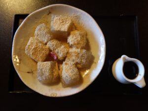 葛餅 甘味処 弁慶にて