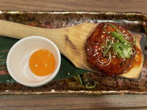 月見つくね スパワールド 炉端焼き大阪やにて