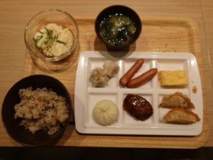 世界の大温泉 スパワールド 朝食バイキングの例