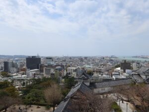 和歌山城 天守閣からの眺め 西方向