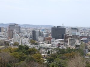 和歌山城 天守閣からの眺め 南西方向