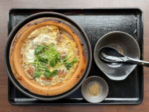 うなぎの柳川風 横浜みなとみらい万葉倶楽部にて