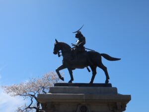 青葉山公園 仙台城跡 伊達政宗像